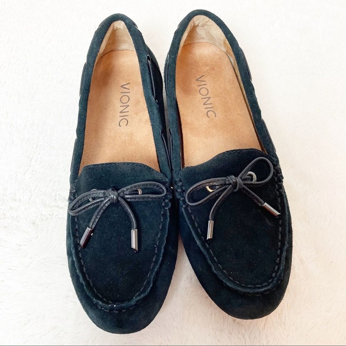 Vionic Virginia Loafer Size 5 Black Suede Leather | eBay display picture 3