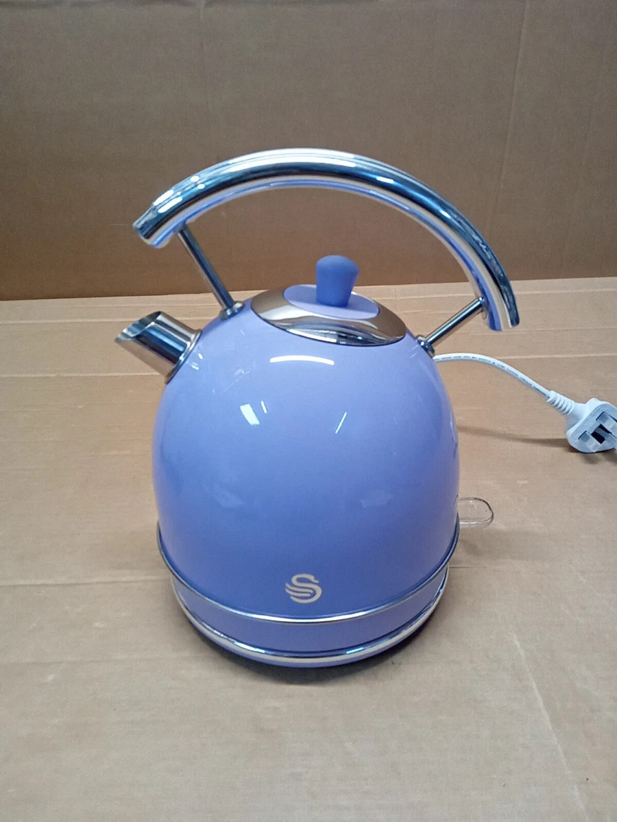 Swan retro hotsell dome kettle blue