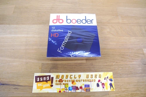 BOEDER HD 1,2 MB 5.25" Floppy Disks - 10 Pack - NOS | SEALED