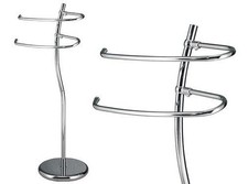 PIANTANA PORTA ASCIUGAMANI ONDA CROMO - ONDA Ø 20CM - ALTRZZA 77CM ARREDO BAGNO