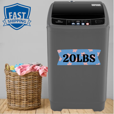 #ad Washing Machine 20Lbs Capacity Full Automatic Portable Washer w Drain Pump Home $210.00