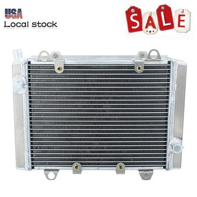 2 Row Aluminum Radiator For 2005-2010 Kawasaki Brute Force 650 KVF650D KVF650E ;