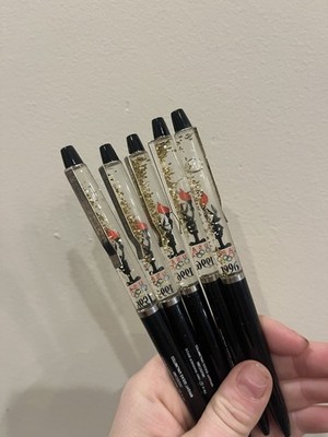 Bright Ideas Unlimited Lot of 5 1996 Olympic Gold Glitter Character Floaty Pens