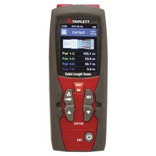 TRIPLETT TDR100 Cable Length Meter, Measures ft/M 56RU01