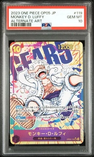 PSA 10 Luffy Nika Gear 5 OP05-119 Parallel SEC New Era One Piece Card Japanese