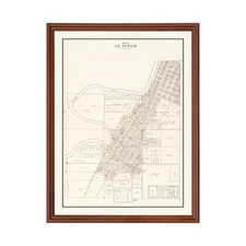 Old Map of Le Sueur, MN 1928 - Vintage Le Sueur Minnesota Ar