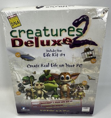 Creatures 2 Deluxe Edition für PC CD-ROM - SELTENES Original Big Box Spiel - Sealed!