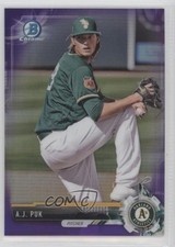 2017 Bowman Draft Chrome Purple Refractor /250 AJ Puk #BDC-47 j2c