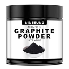 Pure Graphite Powder, 1 LB - 44-Micron Ultra-Fine, Excellent Dry Powdered 16 oz