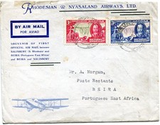 1935 Silver Jubilee Southern Rhodesia FFC Salisbury to Beira