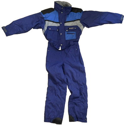 VTG Nordica Syntech Ski Suit Purple Snowsuit One Piece Snow Bib Womens Size S/P
