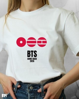 BTS Comeback 2026 Kpop Fan Minimal Design T-shirt