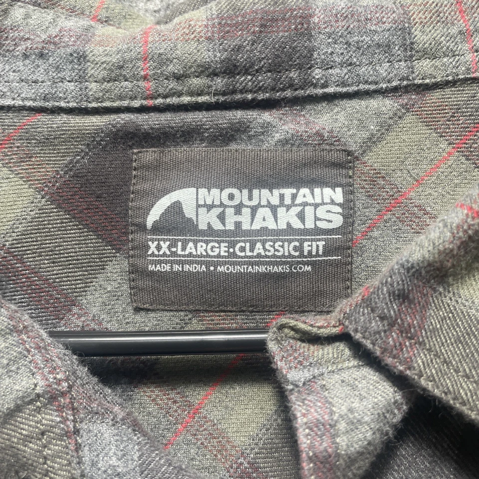 Camisa Mountain Khakis Para Hombres 2XL Camisa Clásica Franela Manga Larga Tostada Tierra Foto 4 de 4