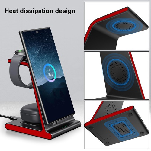Wireless Charger for Samsung S25 Ultra, Charging Station for Galaxy S25/S24 U... - Picture 5 of 7