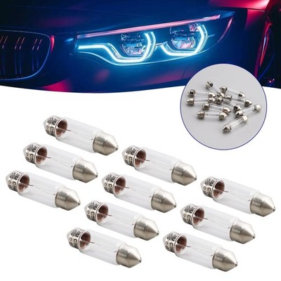 10PCS Car Light Tubular Lamp bulb C5W SV8.5 36MM 6418 12V 5W For OSRAM