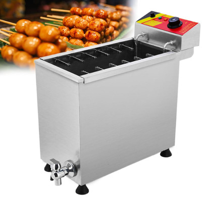 Kommerzieller Corn-Dog-Fritteuse 25L Käse Hot-Dog-Spieße Wurst Fritteuse 12Haken