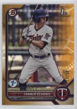 2022 Bowman Draft 1st Edition Gold Foil 24/50 Tanner Schobel #BD-28 13x1