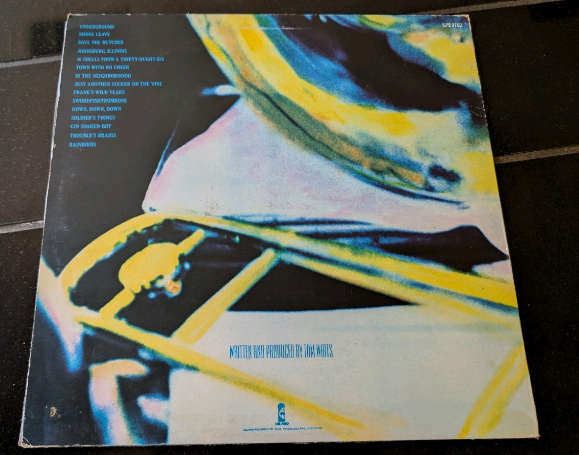 Tom Waits SWORDFISHTROMBONES LPVinyl Album 1983 UK Pressing ISLAND