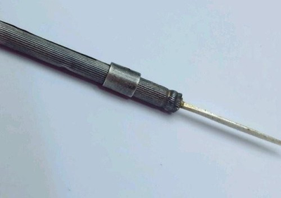 #ad Antique 1920 folding Silver 835 needle for cleaning a smoking pipe Germany good $97.99