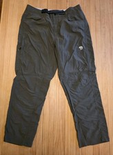 Mountain Hardware Pants Mens Large Short 36x29  Green Hiking Climbing