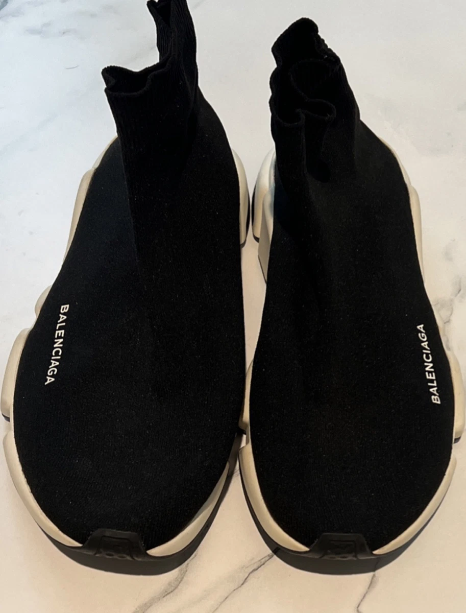 Balenciaga Speed Trainer High Black for sale | eBay