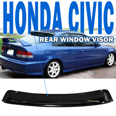Fits 96-00 Honda Civic Coupe 04-08 Acura TSX Rear Window Spoiler Visor