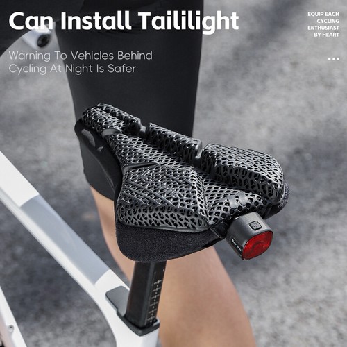 3D Printed Saddle Cover Hollow Breathable Comfort Soft Cushion Bike Seat Cover - Picture 10 of 29