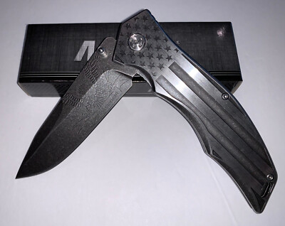 MTech USA - ''Proud American'' Patriotic SA Knife -MX-A849AE Aluminum Flag Handle