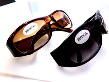2 Bifocal Tint READING GLASSES Outdoors full size Sun shield reader Power 1.0