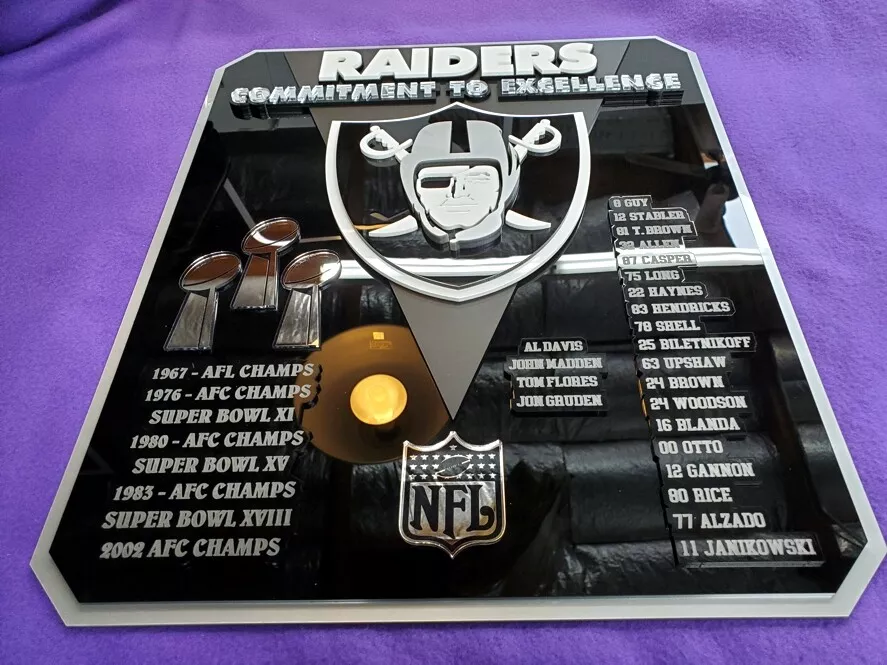 Las Vegas Raiders Custom Wood Sign 3D Wall Art NFL Teams -  Finland