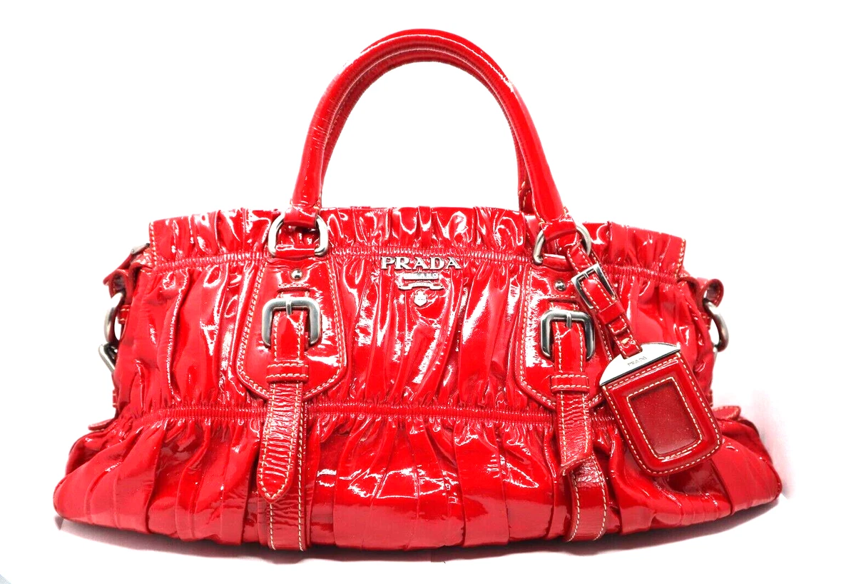 PRADA Leather Exterior Red Bags & Handbags for Women for sale | eBay
