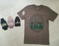 5-piece Guinness Collectors LOT Shirt, 3 Koozies, Bottle Opener Keychain (XL)