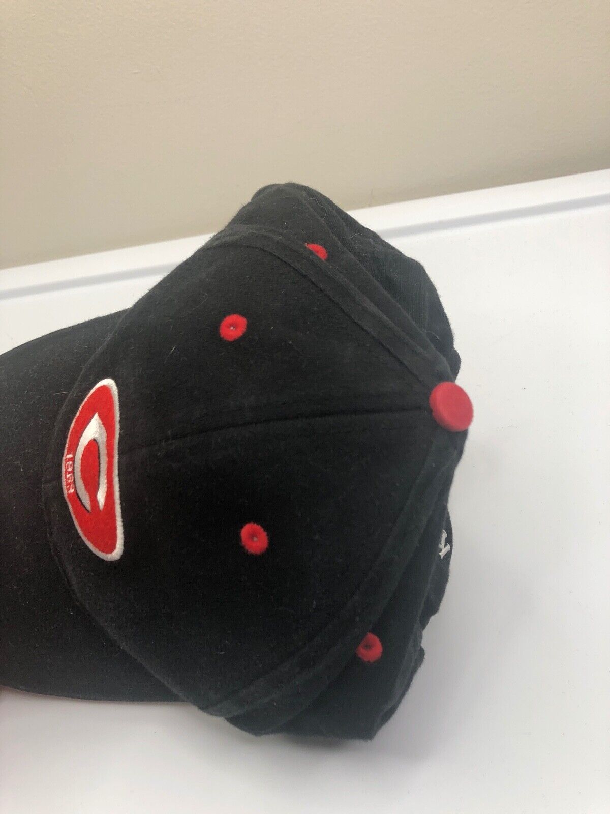 Cincinnati Reds Hat Black Baseball Cap Adjustable Strap Mens Sports