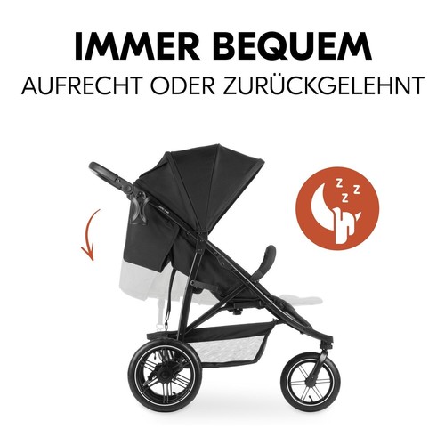 Hauck Sport Kinder Buggy Wagen RAPID 3 AIR mit XL Verdeck schwarz - Bild 4 von 12