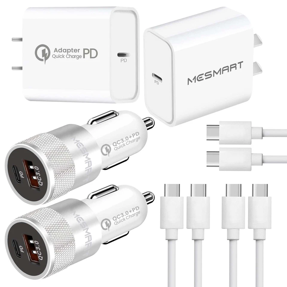 Fit Google Pixel 8 7 6 Pro 8a 7a 6a 6 5 5a Fast PD Wall Car Type-C Charger Cable - Image 3 of 4