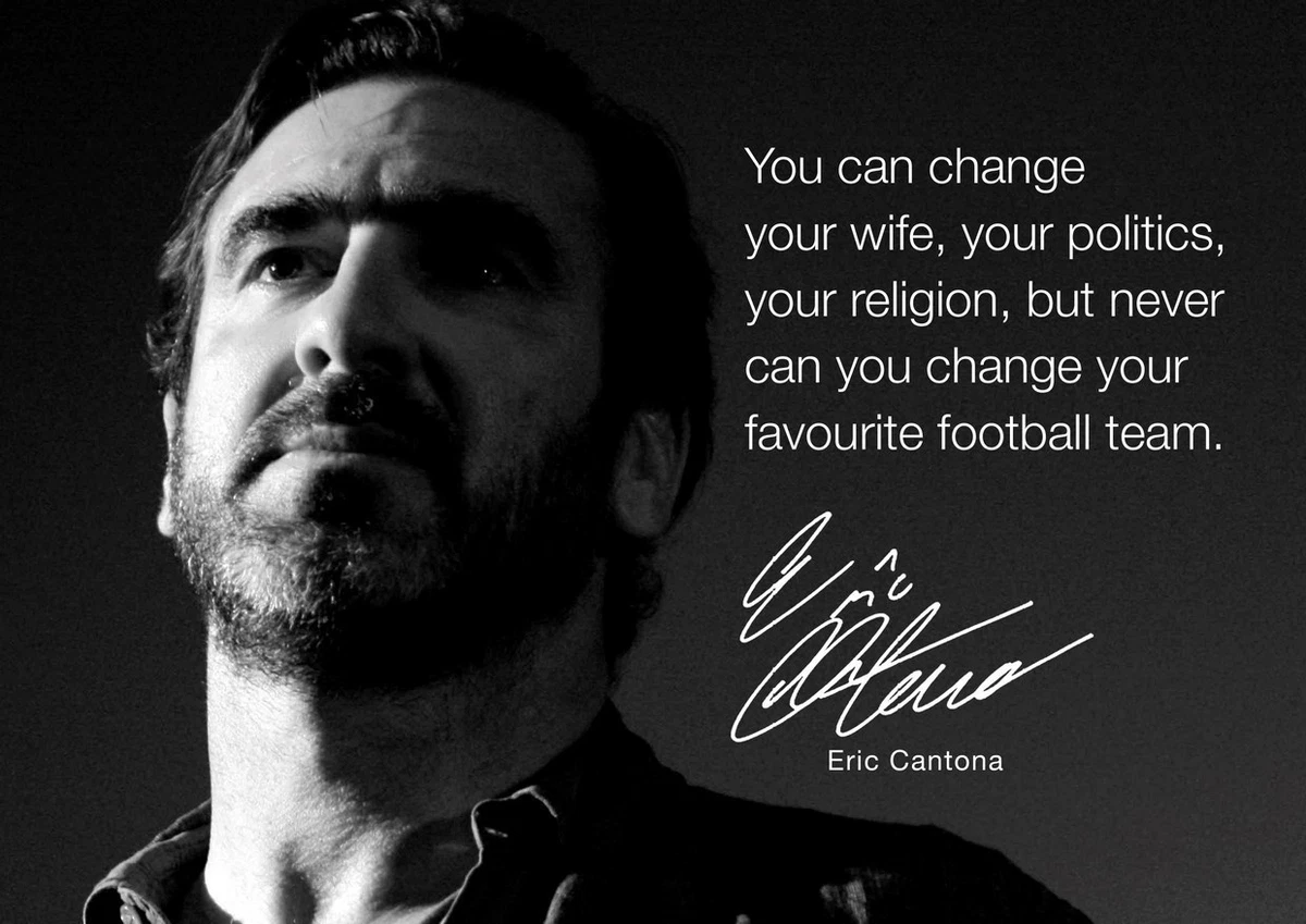 Eric 20 Cantona Poster Quote Motivation Determination Hard Work Actor Sport  | eBay