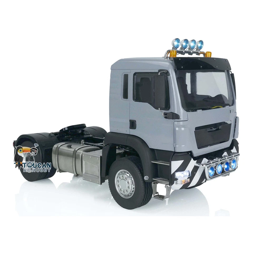 1/14 LESU RC Tractor Truck of 4x2 TGS Remote Control Metal Chassis Light Car - Image 4 of 4