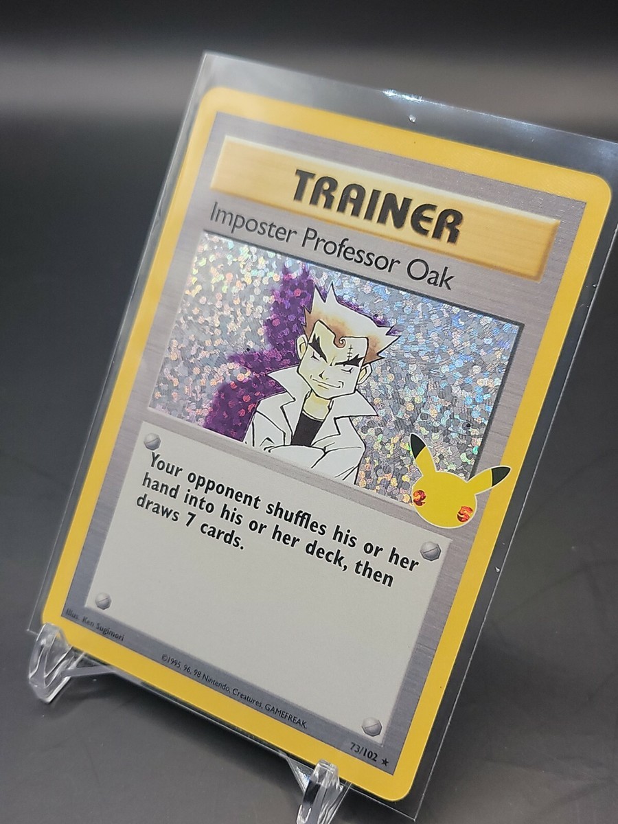 伊四00   022 023 024 025 026 027 028 029 Imposter Professor Oak Trainer Pokemon Celebrations 25th