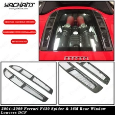 FULL CARBON Kit For 2004-2009 Ferrari F430 Spider & 16M Rear Window Louvers
