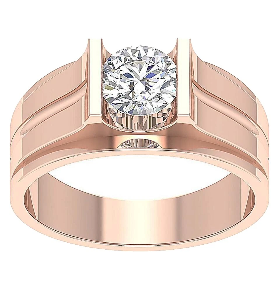 Band Rose Gold Rings for Men 9 Ring