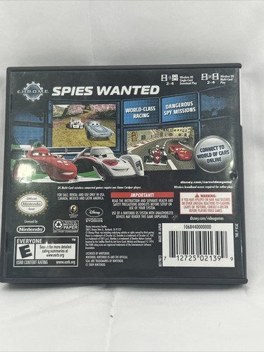 Cars 2: The Video Game (Nintendo DS, 2011) - Complete In Box (Tested/Working). E - Picture 2 of 3