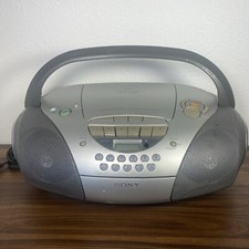 Sony CFD-S300 Megabass Boombox CD-Player/AM-FM Radio/Cassette Recording Player