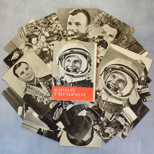 Soviet space program GAGARIN Vintage Russian postcards USSR 1969 Full set 25🚀