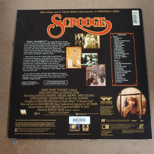 Scrooge Albert Finney Laserdisc Ld Movie - Picture 2 of 2