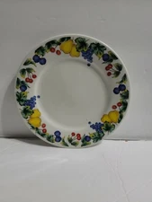 UTE SALAD PLATE  FRUIT DESIGN PATTERN 8 INCHES FREEZER SAFE