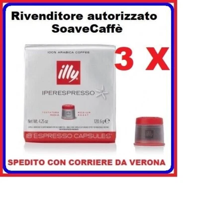54 Capsule Cialde Caffè illy Iperespresso Tostato Classico ex Tostatura Media