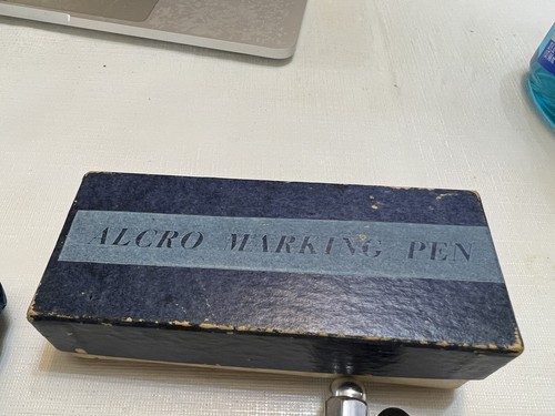 Vintage Alcro Marking Pen Set w Box, Ink, Dropper etc From the 40's/50's - 第 2/7 張圖片