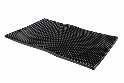 Black Rubber Bar Mat Bar Runner Drip Anti-slip Strip Mat Cocktail 300mm x 450mm - Picture 4 of 12