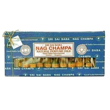 SRI SAI BABA NAG CHAMPA NATURAL PERFUME OILS 6 & 12 Pcs( EXPORTS QUALITY )