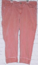 J.Jill Denim High Rise Cropped Jeans Stretch Light Auburn Size 16 Retail 99